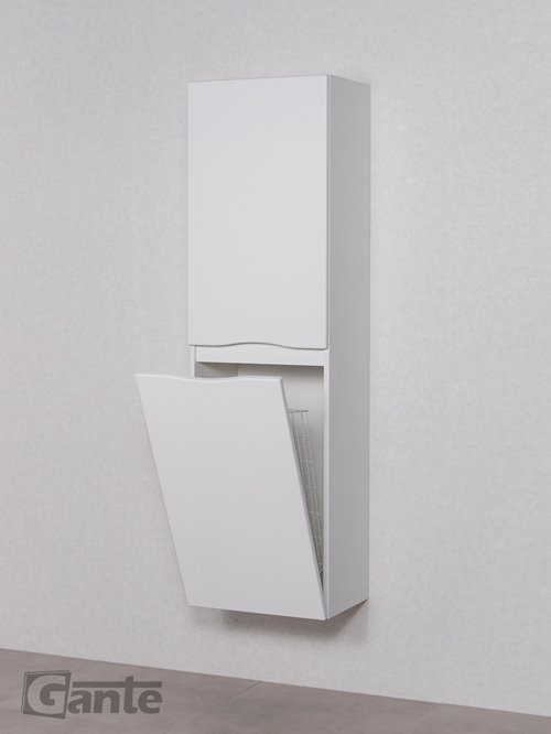 Słupek łazienkowy wiszący z koszem kolor biały ONDA 45x155 cm Gante