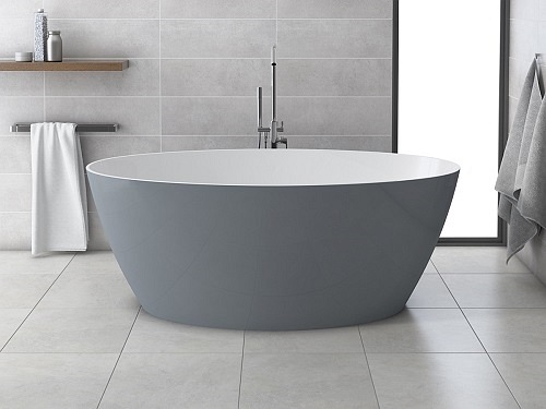 Wanna wolnostojąca z lanego marmuru, Marble+ Siena WW BSP