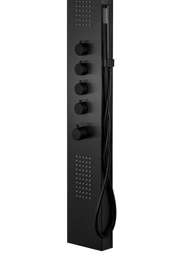 Panel natryskowy w kolorze czarnym S-003 Samsara Corsan