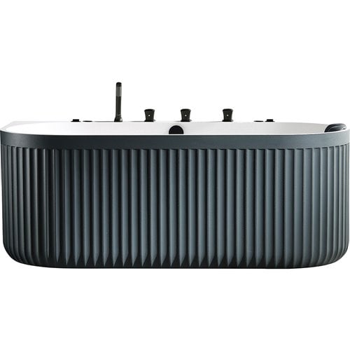 Wanna wolnostojąca przyścienna z hydromasażem 170x85 cm MUE-005GBW