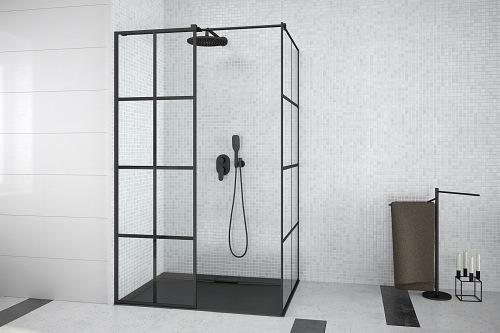 Kabina prysznicowa Walk In, ścianka 90x120 cm Excea  Besco
