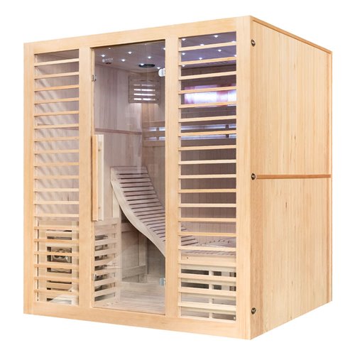 Sauna sucha fińska piec 6 KW Harvia BC60 + kamień solny 180X160X200CM MO-EA4-L Mazur