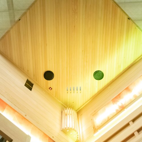 Sauna fińska pięciokątna 5 osobowa wysokotemperaturowa 6W Harvia 150x150 cm Lark4