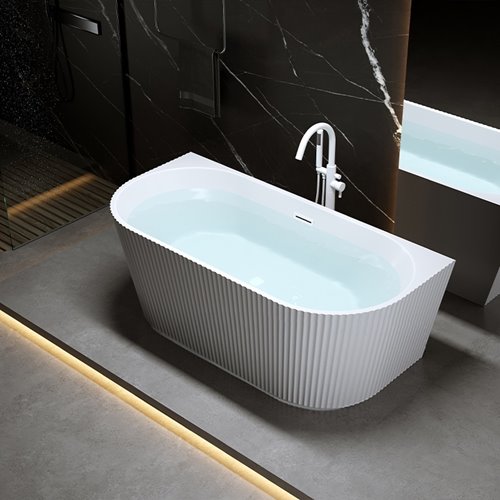 Wanna wolnostojąca przyścienna korek biały 170 cm Carlo Led Hydrosan