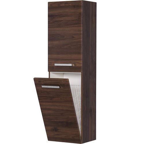 Słupek łazienkowy wiszący z koszem 143,5x40 Fokus kolor orzech