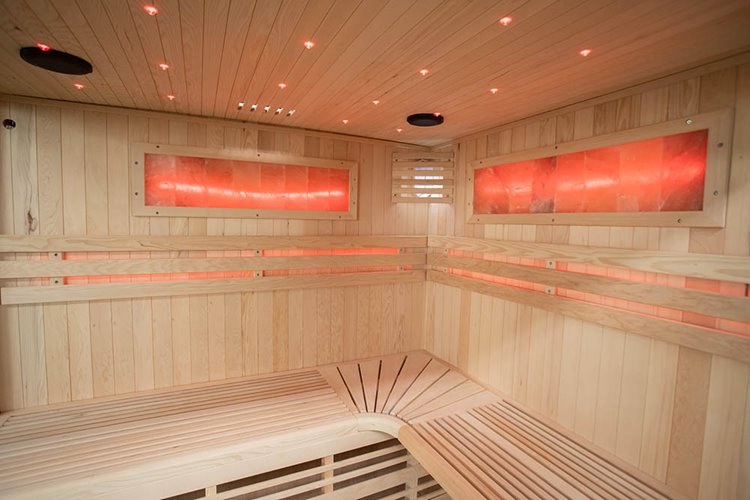 Sauna sucha fińska piec 6 KW Harvia BC60 + kamień solny 180X160X200CM MO-EA4-II Mazur