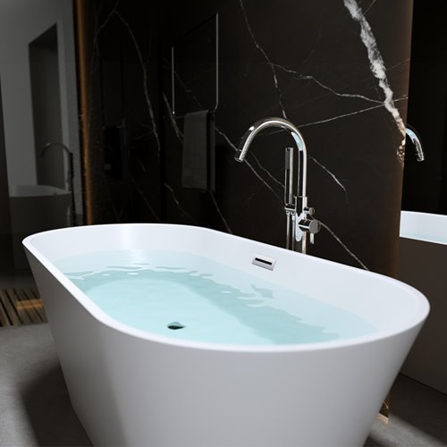 Wanna wolnostojąca biała 150 cm Lizbona Hydrosan