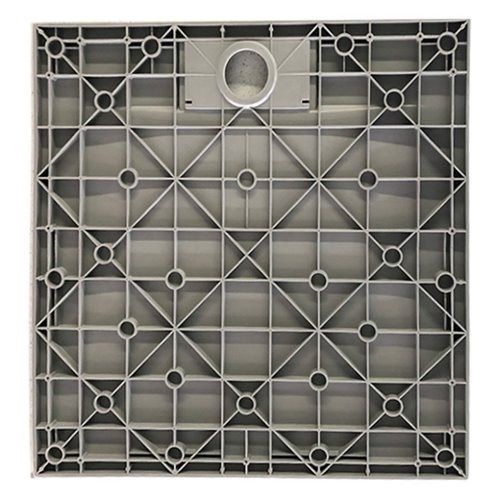 Czarny brodzik prysznicowy kwadratowy o strukturze kamienia 80x80 cm Riko Hydrosan