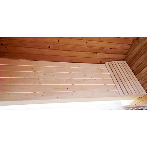Sauna fińska ogrodowa zewnętrzna beczka 6 osobowa 210x180 Forsa