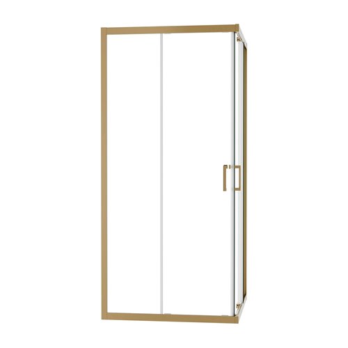 Złota kabina prysznicowa 80x80 kwadratowa