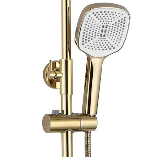 Złoty zestaw prysznicowy Storm Rea Gold