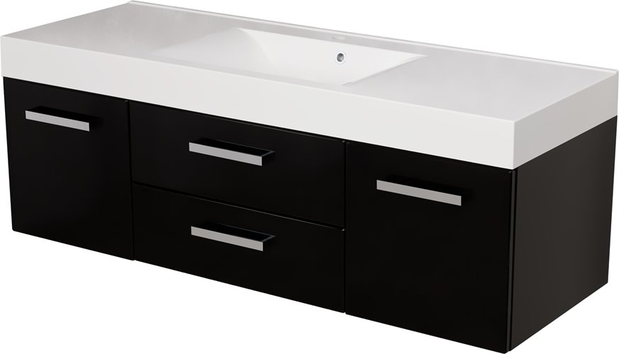 Szafka wisząca z umywalką 140/50/C2 seria Fokus C