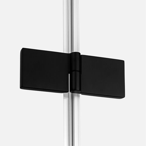 Kabina kwadratowa 90x90 lewa D-0273A/D-0119B New Renoma Black New Trendy