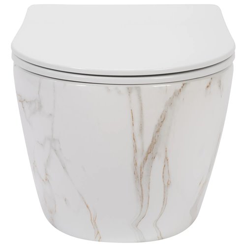 Misa wc wisząca Carlos Rimless Flat Aiax Shiny Rea