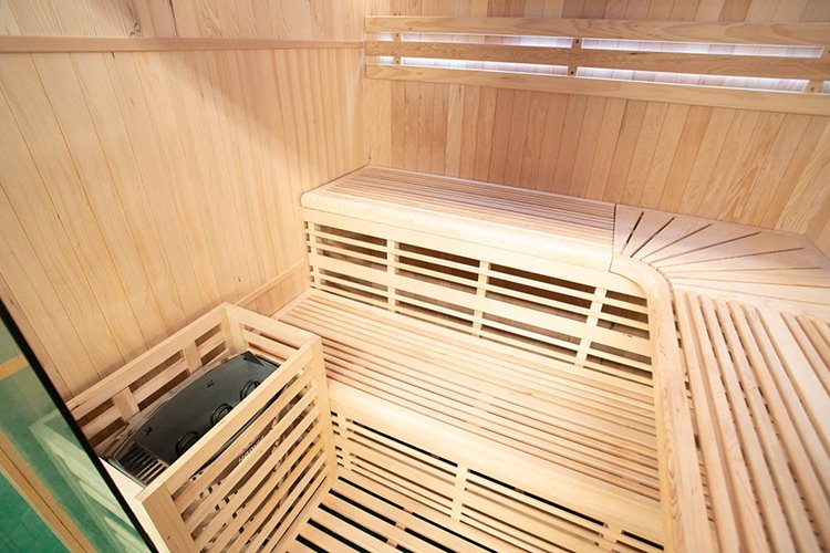 Sauna sucha fińska piec 6 KW Harvia BC60 + kamień solny 180X160X200CM MO-EA4-I Mazur