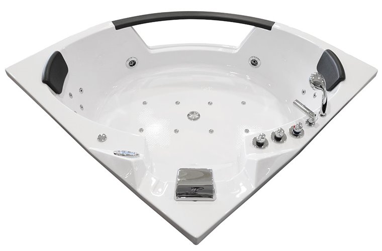Wanna z hydromasażem narożna Turbo 157x157 cm MO-10632T XL