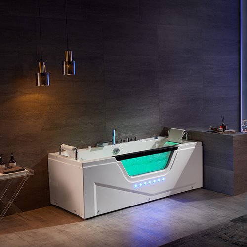 Wanna z hydromasażem prostokątna 182x82 cm Carina 938 Hydrosan
