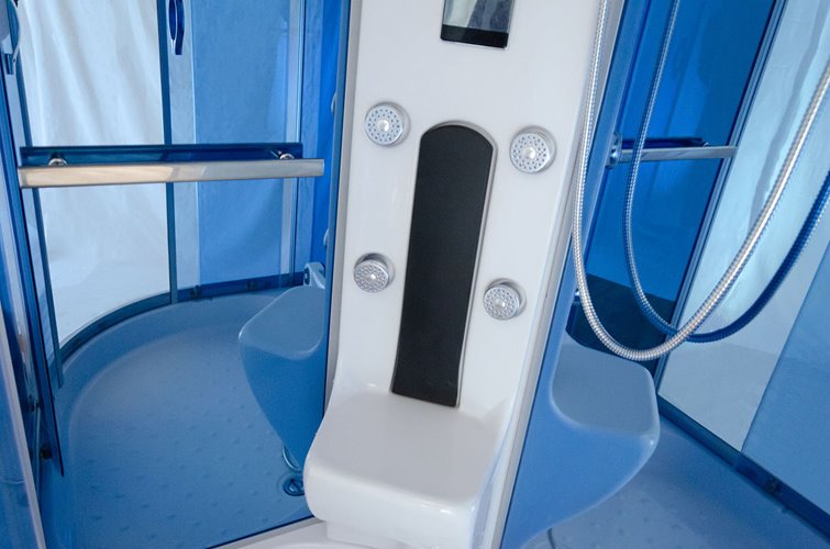 Kabina prysznicowa z hydromasażem zabudowana 120x85 MO-02188WP prawa