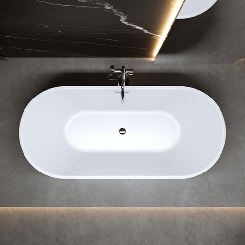 Wanna wolnostojąca biała 150 cm Lizbona Hydrosan