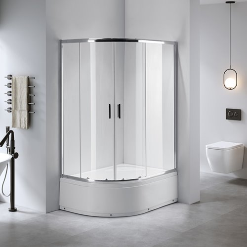 Kabina prysznicowa na głębokim brodziku lewa 115x85 cm Maja Hydrosan