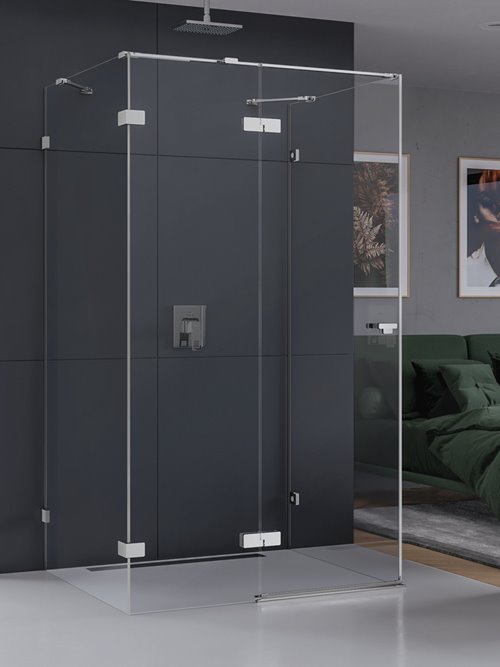 Kabina prostokątna przyścienna lewa 90x80 EXK-0176 Eventa New Trendy