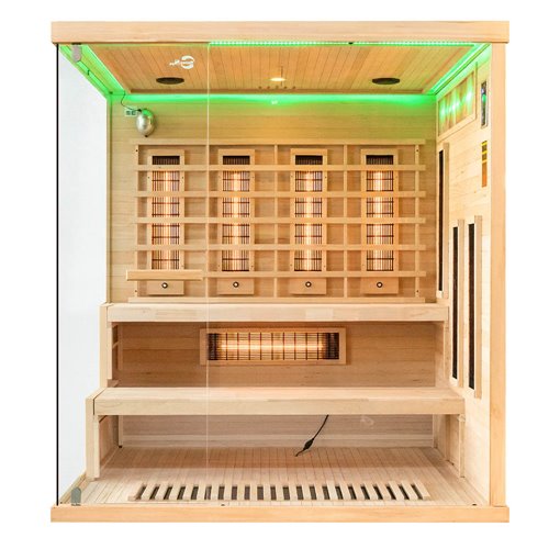 Sauna na podczerwień 4 osobowa + kamienie solne 180X160X200CM MO-EP4RSP XL Infrared Mazur