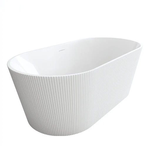 Wanna wolnostojąca ryflowana owalna 170 cm Ofelia Rea zdjęcie 6