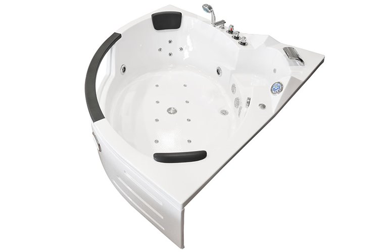 Wanna z hydromasażem narożna Turbo 157x157 cm MO-10632T XL