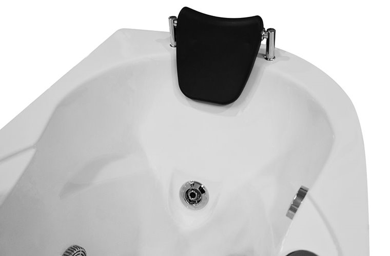 Wanna łazienkowa Spa z hydromasażem asymetryczna 160x78 cm MO-0310