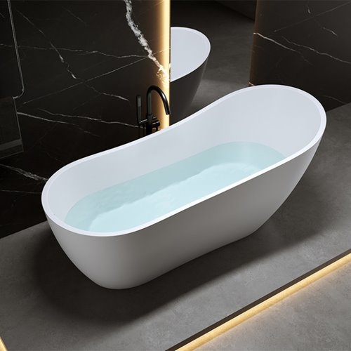 Wanna wolnostojąca czarny przelew oraz korek 170 cm Forte Hydrosan