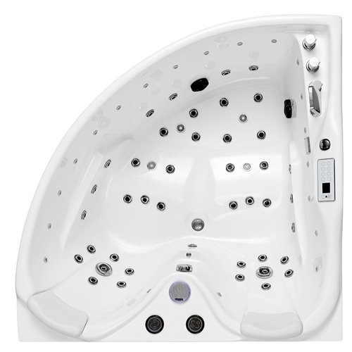 Wanna narożna z hydromasażem narożna 150x150 cm Roma 764 Hydrosan Prawa