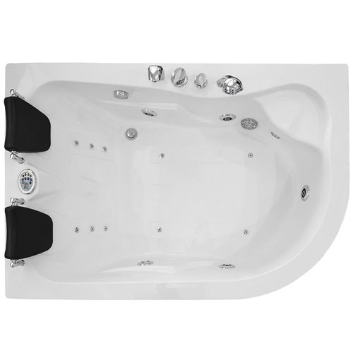 Wanna z hydromasażem asymetryczna 170x115 cm lewa MO-0205
