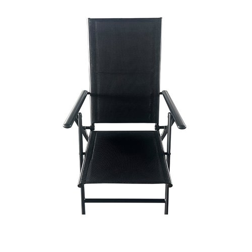 Zestaw mebli ogrodowych metalowych stół i krzesła Vera kolor czarny