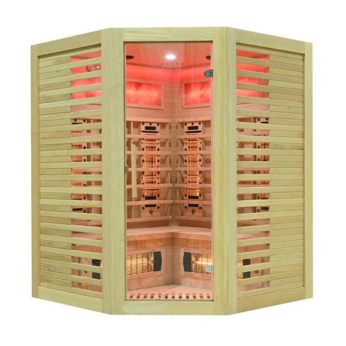 Sauna na podczerwień kamień solny + turmaliny 150X150X190CM MO-RL3CST Infrared Mazur