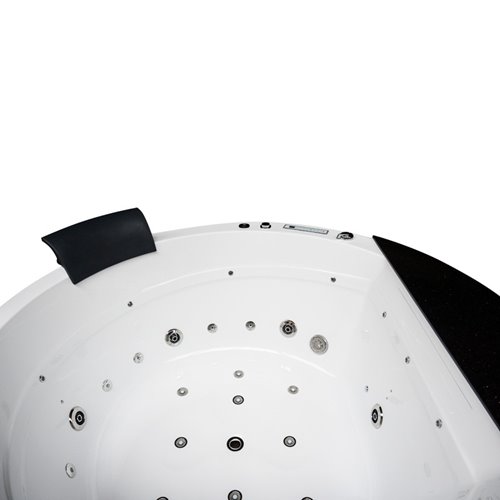 Wanna z hydromasażem okrągła do zabudowy + obudowa 155x155 cm Della 916