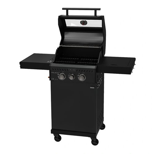 Grill gazowy ZEUS-A kolor czarny ruszt żeliwny moc 8,5 kW + pokrowiec + palnik boczny zdjęcie 9