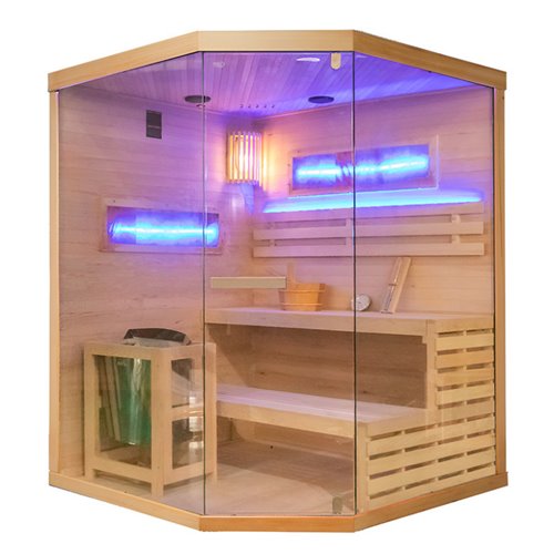 Sauna fińska 4 osobowa wysokotemperaturowa 6KW Harvia 150x150 cm Lark4-WD