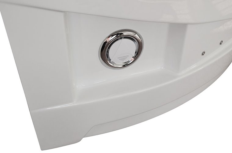 Wanna z hydromasażem narożna lewa 135x135 cm MUS-1085