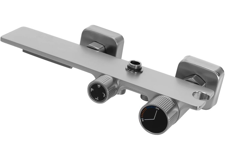 Inox zestaw prysznicowy z wylewką Helix Rea