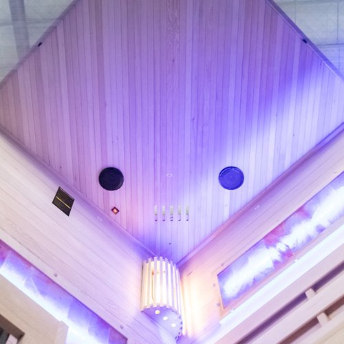 Sauna fińska pięciokątna 5 osobowa wysokotemperaturowa 6W Harvia 150x150 cm Lark4