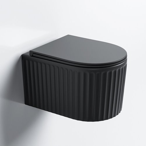 Zestaw podtynkowy stelaż CERSANIT MITO 40 MECH + miska LUMA-MTB-RIM-03 + przycisk ENTER II czarny mat