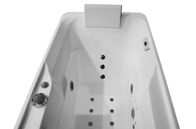 Wanna z hydromasażem i parawanem 150x78 cm MO-0062-150 Lewa