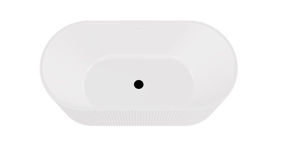 Giuliana Besco biała wanna wolnostojąca 170 cm syfon biały WAS-170-GLC