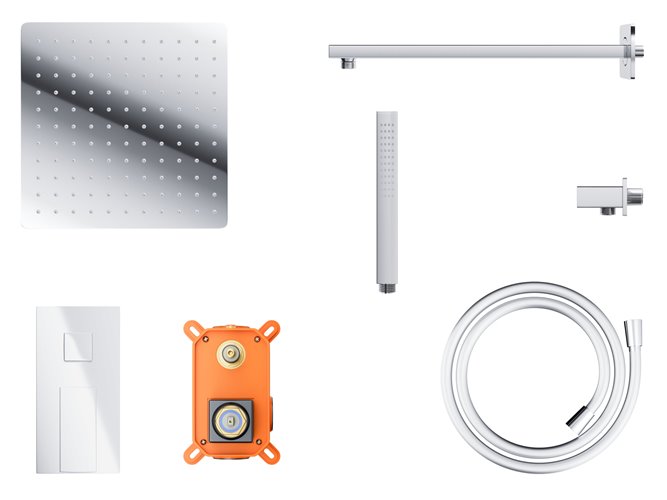 Podtynkowy zestaw prysznicowy kolor chrom Z01MCH Adour Corsan