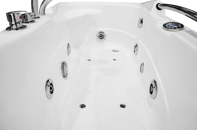 Wanna z hydromasażem prostokątna przyścienna 167x85 cm MO-0206