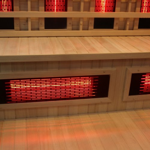 Sauna Combo na podczerwień + fińska 6 osobowa 200x200 cm Moss2 8KW