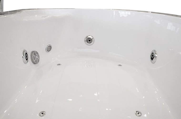 Wanna z hydromasażem asymetryczna 170x115 cm lewa MO-0205
