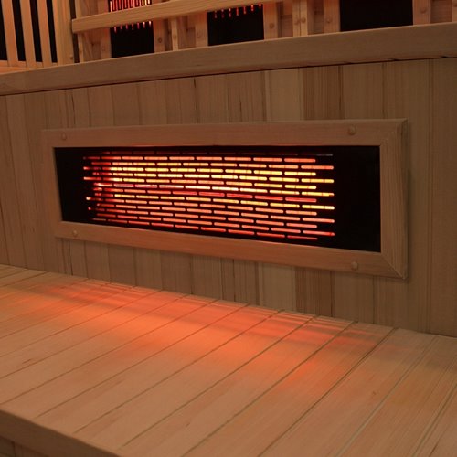 Sauna Combo na podczerwień + fińska 5-osobowa 150x150 cm Moss1 6KW