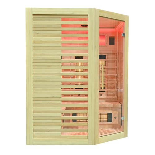 Sauna na podczerwień kamień solny 150X150X190CM MO-RL3CS Infrared Mazur