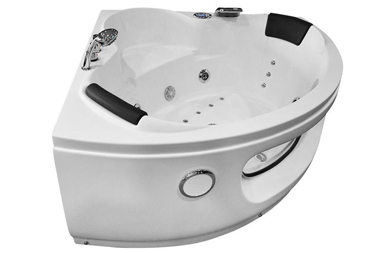 Wanna z hydromasażem narożna Turbo 140x140 cm MO-1001